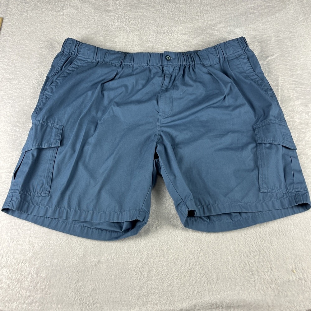 Tommy Bahama Cargo Shorts Mens 3XLT Blue‎ Elastic Waist Big & Tall